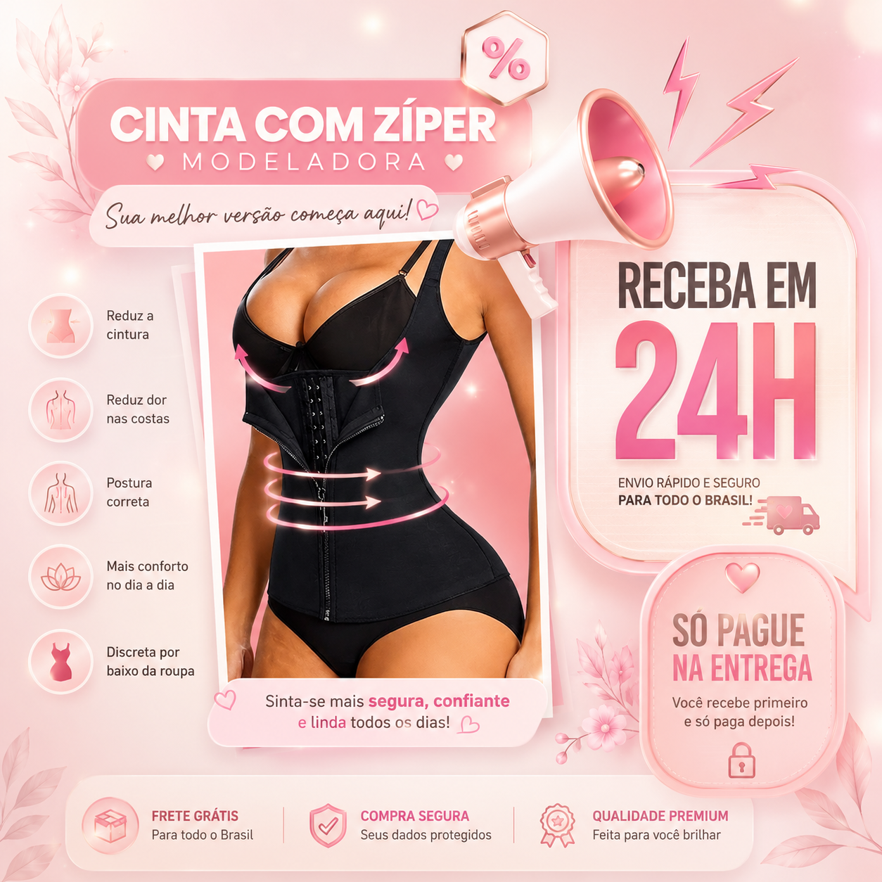 Cinta Colete Modeladora